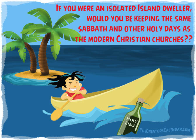 Sabbath and island dwellers bible in a bottle