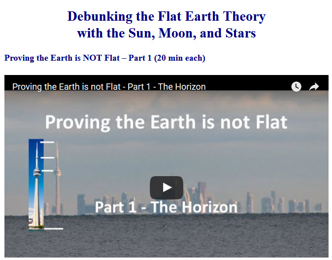 flat earth debunked